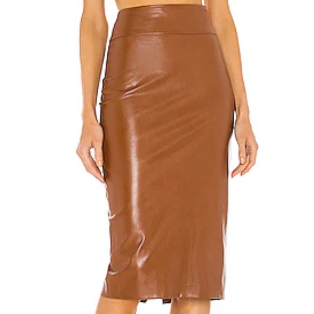 ENZA COSTA Vegan Leather Pencil Midi